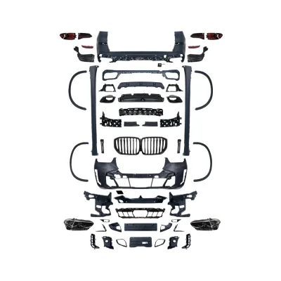 Front and Rear Bumper Body Kit Upgrade Set for BMW X5 G05 2019-2022 Facelift Style Front and Rear Bumper Body Kit Upgrade Set for BMW X5 G05 2019-2022 Facelift Style