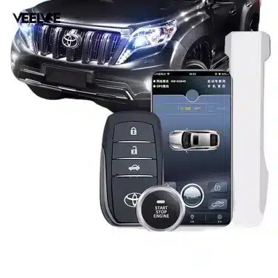 Prado one-key start modified overbearing LCD key mobile phone control car remote start keyless entry system Prado one-key start modified overbearing LCD key mobile phone control car remote start keyless entry system