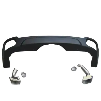 Stainless Steel Dual Square Exhaust Tip Muffler Pipe for BMW X5 F15 2014-2018