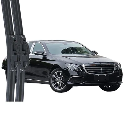 Frameless Windshield Wiper Blades for Mercedes-Benz E260/E260L Quiet Natural Rubber Front Window Wiper Set Frameless Windshield Wiper Blades for Mercedes-Benz E260/E260L Quiet Natural Rubber Front Window Wiper Set