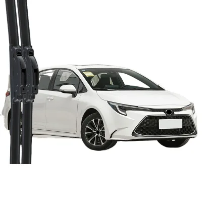 Universal Frameless Windshield Wiper Blades Multi-Fit Silent Rubber Strips for Toyota Levin / Hybrid / E+ Universal Frameless Windshield Wiper Blades Multi-Fit Silent Rubber Strips for Toyota Levin / Hybrid / E+