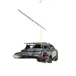 Tailgate Flagpole Mount Radio Antenna Base Tube for Ford Ranger Wildtrak T9