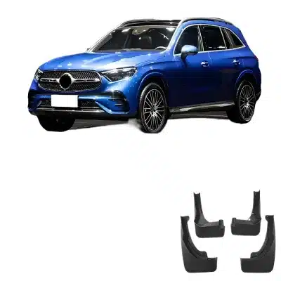 Soft TPV Rubber Car Mud Flaps Splash Guards for 2023 Mercedes-Benz GLC (Models Without Running Boards) Soft TPV Rubber Car Mud Flaps Splash Guards for 2023 Mercedes-Benz GLC (Models Without Running Boards)