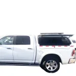 Truck Bed Tonneau Cover for RAM 1500 Pickup 3-Fold Hard Cover with Side Boxes