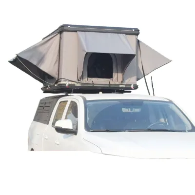 Pickup Truck Three-Door Mangan Steel Hardtop Rooftop Tent with Aluminum Alloy Shell Pickup Truck Three-Door Mangan Steel Hardtop Rooftop Tent with Aluminum Alloy Shell