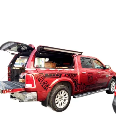 Fiberglass High Top Truck Bed Cap with Three Doors and Side Windows for Ram 1500 Fiberglass High Top Truck Bed Cap with Three Doors and Side Windows for Ram 1500