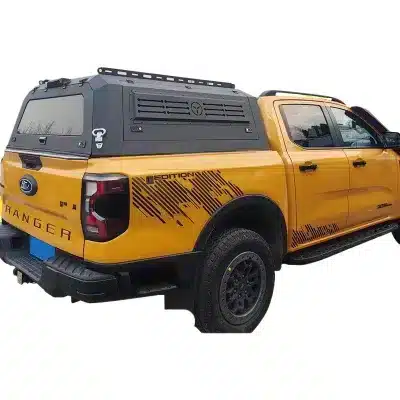 Three-Fold Manganese Steel Hard Tonneau Cover for Ford Ranger Pickup Truck Three-Fold Manganese Steel Hard Tonneau Cover for Ford Ranger Pickup Truck