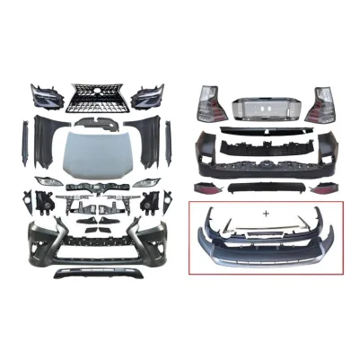 Front Bumper Body Kit Facelift Conversion Set Compatible for Toyota Land Cruiser Prado FJ150 to GX460 Style Front Bumper Body Kit Facelift Conversion Set Compatible for Toyota Land Cruiser Prado FJ150 to GX460 Style
