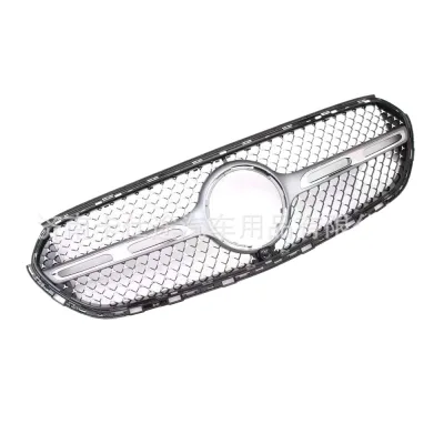 Front Bumper Diamond Grille Insert for Mercedes-Benz GLC-Class X254 2023 Chrome Star Pattern Radiator Grill Front Bumper Diamond Grille Insert for Mercedes-Benz GLC-Class X254 2023 Chrome Star Pattern Radiator Grill