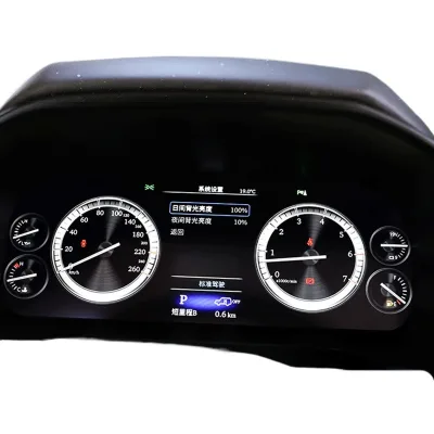 Full LCD Digital Instrument Cluster Assembly with Multi-Function Steering Wheel Button Set for Toyota Prado Full LCD Digital Instrument Cluster Assembly with Multi-Function Steering Wheel Button Set for Toyota Prado