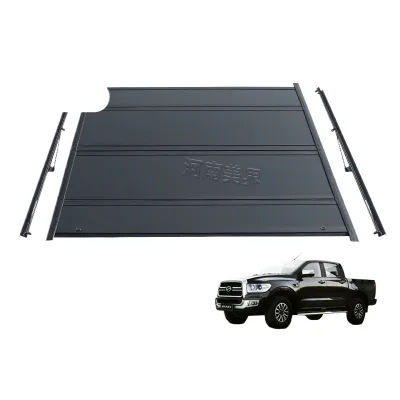 Hard Quad-Fold Tonneau Cover for ZX Terrolord Pickup Truck Bed Cap Lockable Rear Trunk Lid Hard Quad-Fold Tonneau Cover for ZX Terrolord Pickup Truck Bed Cap Lockable Rear Trunk Lid