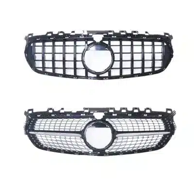 GT Diamond Style Front Upper Grille for Mercedes-Benz B-Class W247 2020+ Black Chrome