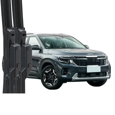 Frameless Windshield Wiper Blades for Kia Seltos, Silent Natural Rubber Front Windscreen Wipers Set Frameless Windshield Wiper Blades for Kia Seltos, Silent Natural Rubber Front Windscreen Wipers Set