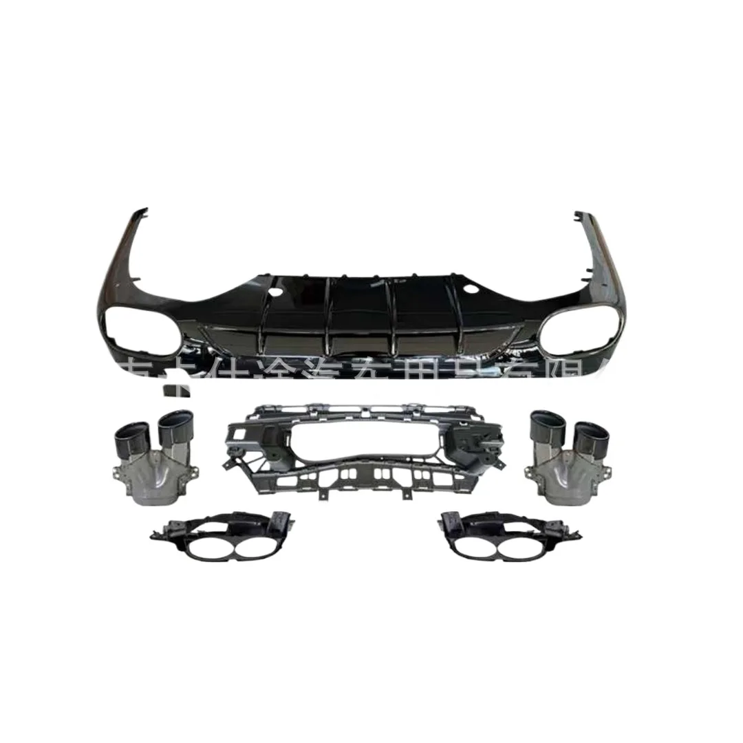 Rear Bumper Diffuser and Exhaust Tips Kit for Mercedes-Benz E-Class W214 AMG Line Sport Model E53 Style