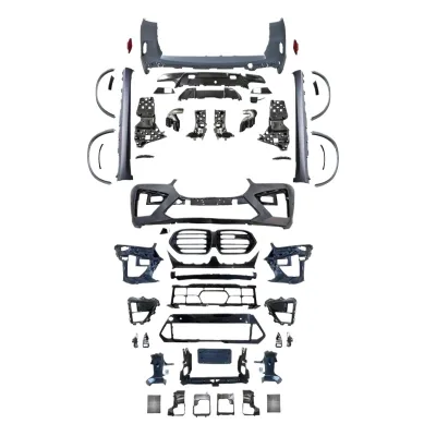 X5M Style Car Body Kit Front and Rear Bumpers with Exhaust Pipes for BMW X5 G05 Facelift 2023 X5M Style Car Body Kit Front and Rear Bumpers with Exhaust Pipes for BMW X5 G05 Facelift 2023