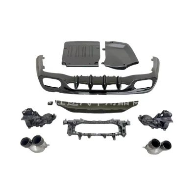 Rear Diffuser and Exhaust Tips Set CLE53 AMG Style for Mercedes-Benz CLE-Class W236 Rear Bumper Spoiler Rear Diffuser and Exhaust Tips Set CLE53 AMG Style for Mercedes-Benz CLE-Class W236 Rear Bumper Spoiler