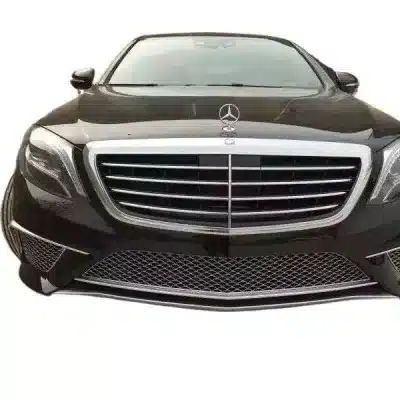 Front Bumper Body Kit with Grille and Muffler Tips for Mercedes-Benz S-Class W222 Upgrade S65 Style Sport Black Front Bumper Body Kit with Grille and Muffler Tips for Mercedes-Benz S-Class W222 Upgrade S65 Style Sport Black