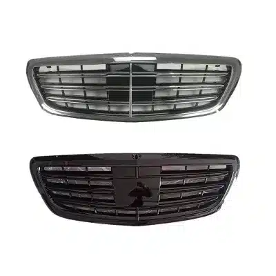 AMG Style Front Bumper Grill Replacement, Premium ABS Chrome Grille for Mercedes-Benz S-Class W222 S63 S65 Style AMG Style Front Bumper Grill Replacement, Premium ABS Chrome Grille for Mercedes-Benz S-Class W222 S63 S65 Style