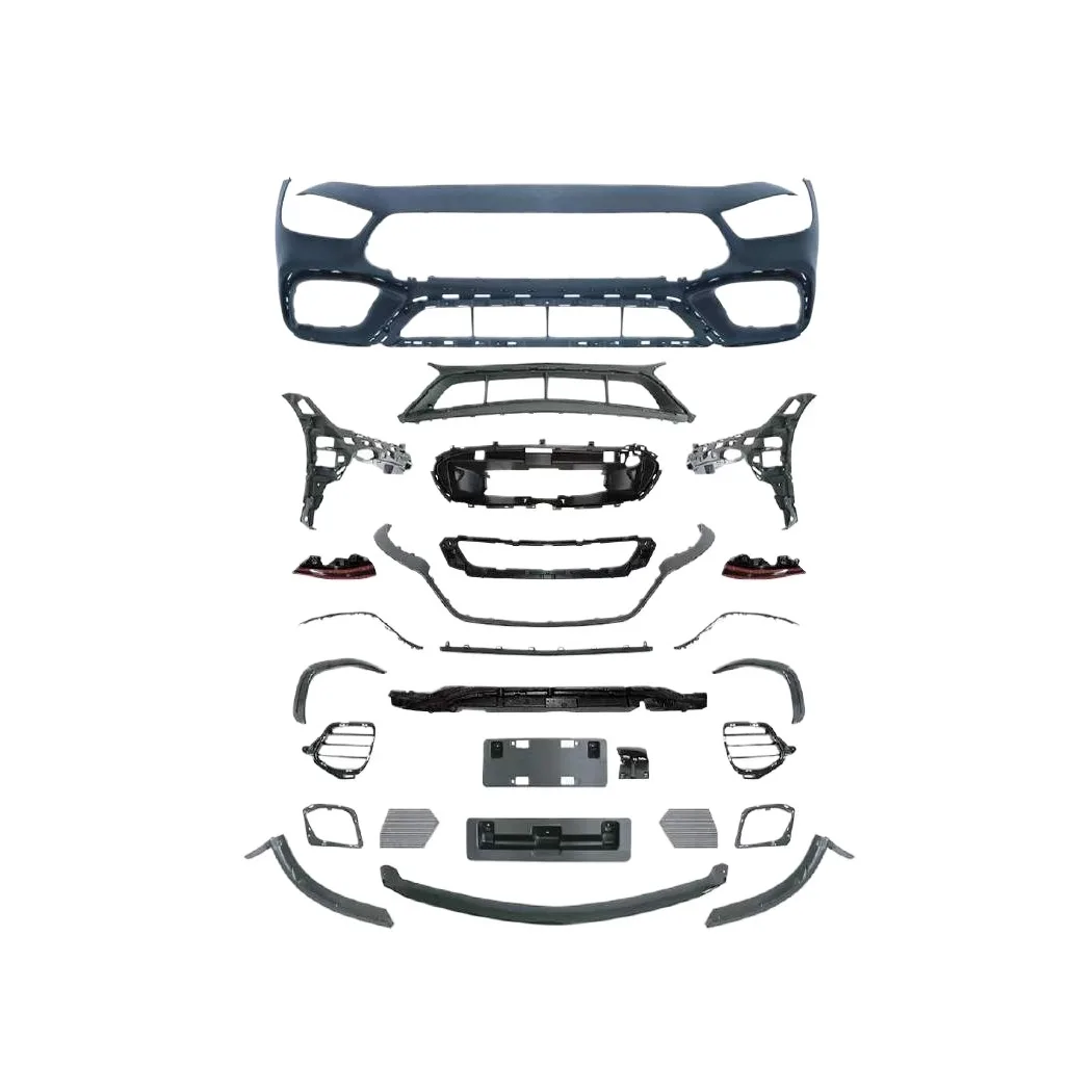 Full Body Kit Front and Rear Bumper Set Compatible for Mercedes-Benz AMG GT63 X290 Style Upgrade