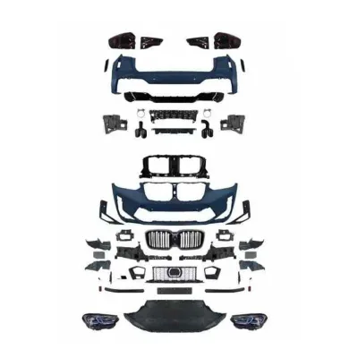 Front and Rear Bumper Body Kit with LED Headlight Conversion Set for BMW X3 G01 Early Model to X3M Look Facelift Front and Rear Bumper Body Kit with LED Headlight Conversion Set for BMW X3 G01 Early Model to X3M Look Facelift