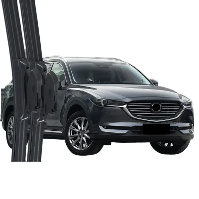 Frameless Windshield Wiper Blades for Mazda CX-8, Quiet Rubber Refills All-Season Replacement Auto Parts Frameless Windshield Wiper Blades for Mazda CX-8, Quiet Rubber Refills All-Season Replacement Auto Parts
