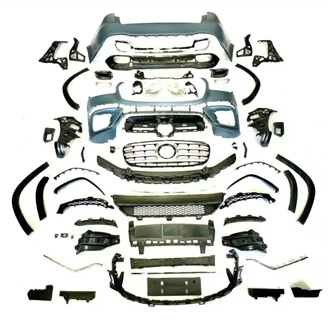 Front and Rear Bumper Body Kit Upgrade Set for Mercedes-Benz GLS X167 2024 Conversion Style