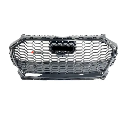 RSQ5 Style Front Honeycomb Grille for Audi Q5L 2021-2024 Chrome/Black Frame Mesh Grille RSQ5 Style Front Honeycomb Grille for Audi Q5L 2021-2024 Chrome/Black Frame Mesh Grille