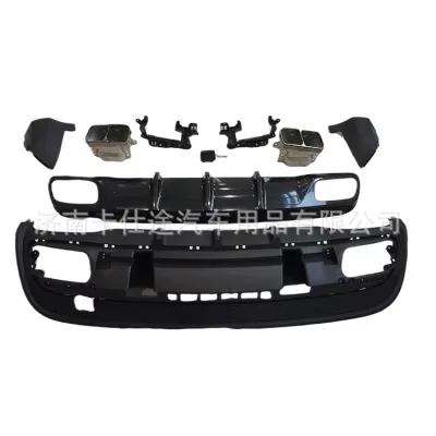 Rear Bumper Diffuser and Exhaust Muffler Tips Upgrade Kit for Mercedes-Benz GLA-Class X156 AMG Look Rear Bumper Diffuser and Exhaust Muffler Tips Upgrade Kit for Mercedes-Benz GLA-Class X156 AMG Look