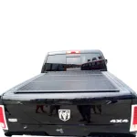 Aluminum Tri-Fold Flat Tonneau Cover for Dodge Ram 1500 with Side Boxes