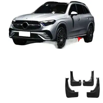 Soft Rubber Mud Flaps Splash Guards for Mercedes-Benz GLC 2023 with Running Boards Soft Rubber Mud Flaps Splash Guards for Mercedes-Benz GLC 2023 with Running Boards