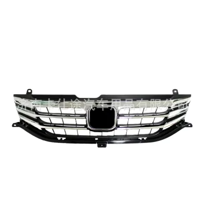 Front Bumper Grille Upper Mesh for Honda Odyssey 2013-2014, Black & Chrome Finish Center Grille Front Bumper Grille Upper Mesh for Honda Odyssey 2013-2014, Black & Chrome Finish Center Grille