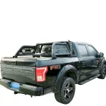 Pickup Truck Bed Rack System with Tire Carrier for Ford F-150 Raptor Conversion Kits