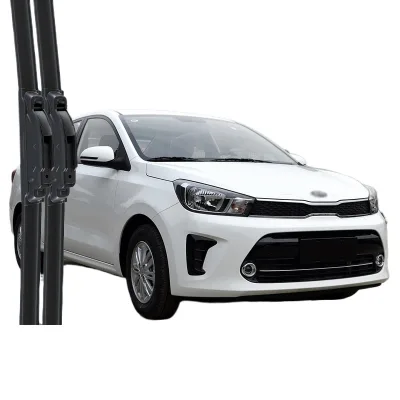 Front Windshield Wiper Blades for Kia Pegas Frameless Natural Rubber Window Wiper Set Front Windshield Wiper Blades for Kia Pegas Frameless Natural Rubber Window Wiper Set