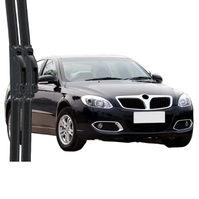 Frameless Windshield Wiper Blades Set – Quiet Natural Rubber Rain Brush for Brilliance Junjie Wagon Frameless Windshield Wiper Blades Set – Quiet Natural Rubber Rain Brush for Brilliance Junjie Wagon