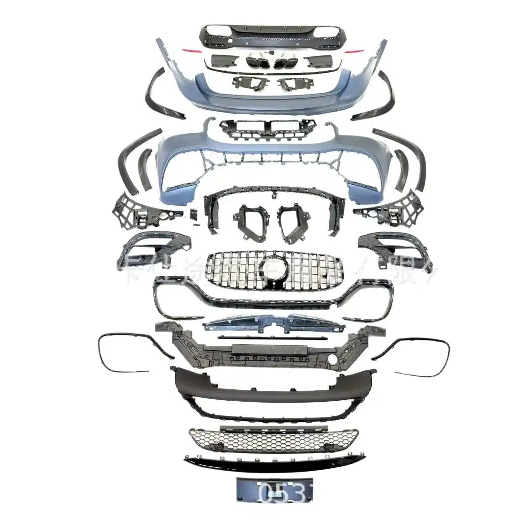 Front and Rear Bumper Body Kit AMG Style for Mercedes-Benz GLS X167 2024 GLS63 Upgrade