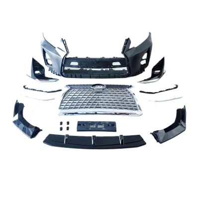 Front Bumper Grille Mesh Assembly Lexus GX Style Upgrade for Toyota Prado Front Bumper Grille Mesh Assembly Lexus GX Style Upgrade for Toyota Prado