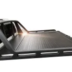 Retractable Tonneau Cover for Pickup Truck Bed, Manual Roll-Up Hard Flat Cover