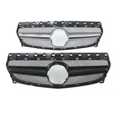 Front Bumper Grille Insert AMG Style Twin Bar Mesh for Mercedes-Benz CLA-Class W117 Front Bumper Grille Insert AMG Style Twin Bar Mesh for Mercedes-Benz CLA-Class W117