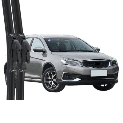 Professional Frameless Windshield Wiper Blades, Quiet Rubber Strip Replacements for Geely Yuanjing S1, Front Window Wiper Set Professional Frameless Windshield Wiper Blades, Quiet Rubber Strip Replacements for Geely Yuanjing S1, Front Window Wiper Set