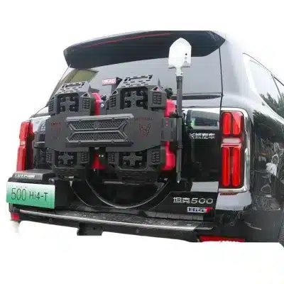 Heavy-Duty Tailgate Expansion Panel with Recovery Board Mount and Flagpole Holder for Tank 500 Off-Road Accessories Heavy-Duty Tailgate Expansion Panel with Recovery Board Mount and Flagpole Holder for Tank 500 Off-Road Accessories