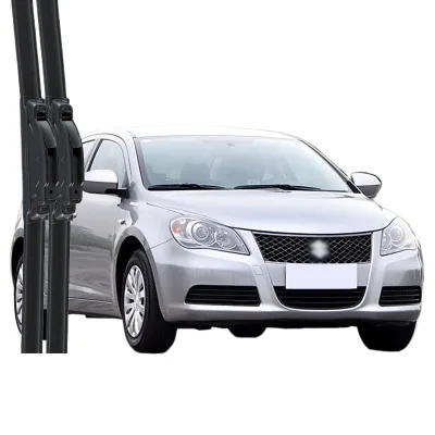 Professional Frameless Windshield Wiper Blades with Natural Rubber Strip for Suzuki Kizashi, Silent Operation Front Window Wipers Professional Frameless Windshield Wiper Blades with Natural Rubber Strip for Suzuki Kizashi, Silent Operation Front Window Wipers