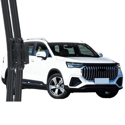 All-Weather Frameless Windshield Wiper Blades for Geely Haoyue/Haoyue L, Natural Rubber Silent Series Front Window Wiper Set All-Weather Frameless Windshield Wiper Blades for Geely Haoyue/Haoyue L, Natural Rubber Silent Series Front Window Wiper Set