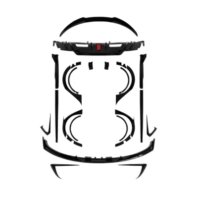 Matte Black Front Lip Spoiler Body Kit Compatible with Tesla Model 3 Turbo Style Wide Body Aerodynamic Trim Matte Black Front Lip Spoiler Body Kit Compatible with Tesla Model 3 Turbo Style Wide Body Aerodynamic Trim