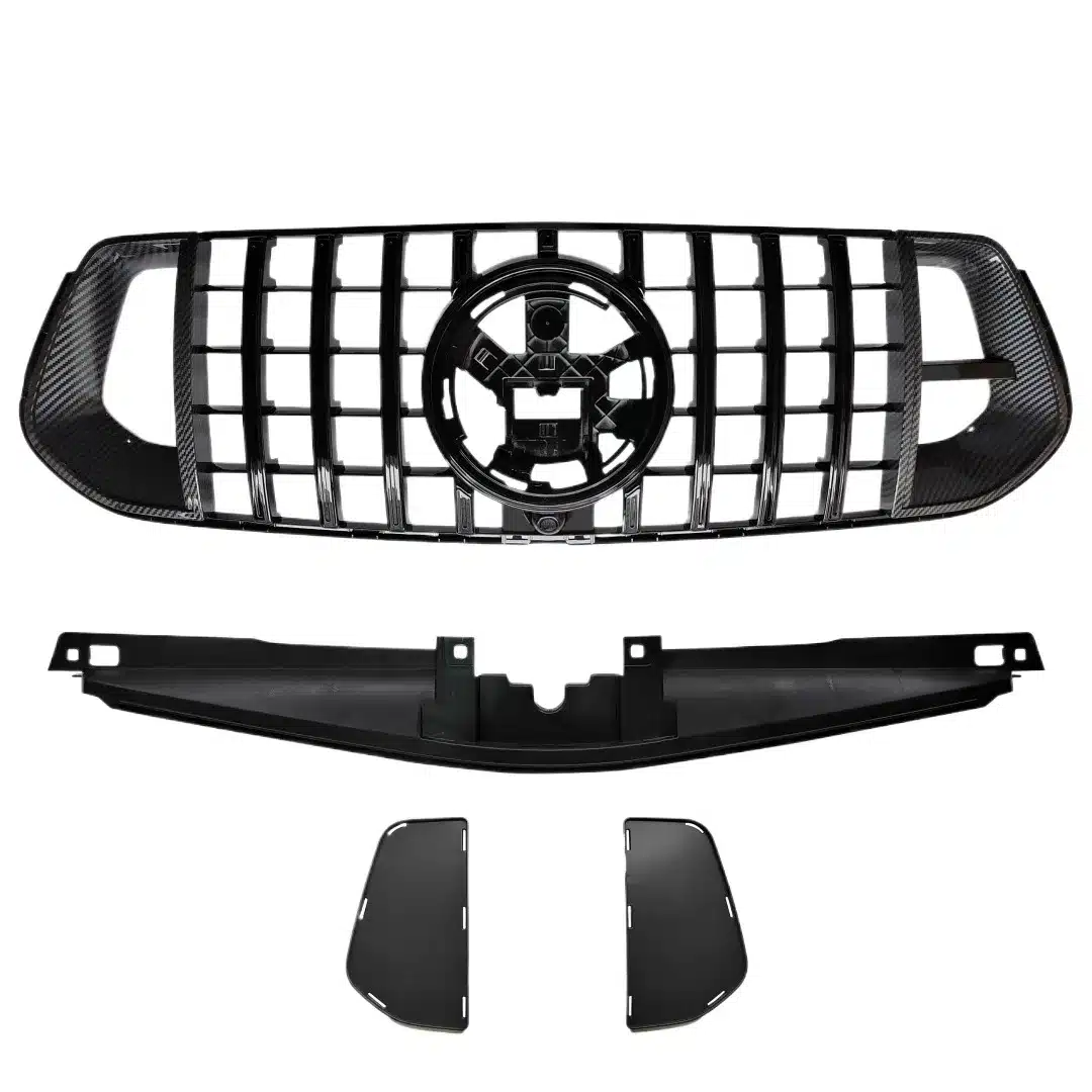 Front Bumper Grille Brabus Style Mesh Grille for Mercedes-Benz GLE-Class W167 High Configuration