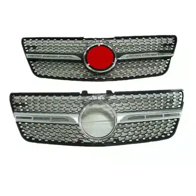 GT Style Front Grille Radiator Vent Grill for Mercedes-Benz ML W166 W164 GLK X204