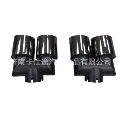 Quad Square Exhaust Muffler Tips Stainless Steel Tailpipe Trim for Land Rover Defender 90 110 L663 Quad Square Exhaust Muffler Tips Stainless Steel Tailpipe Trim for Land Rover Defender 90 110 L663