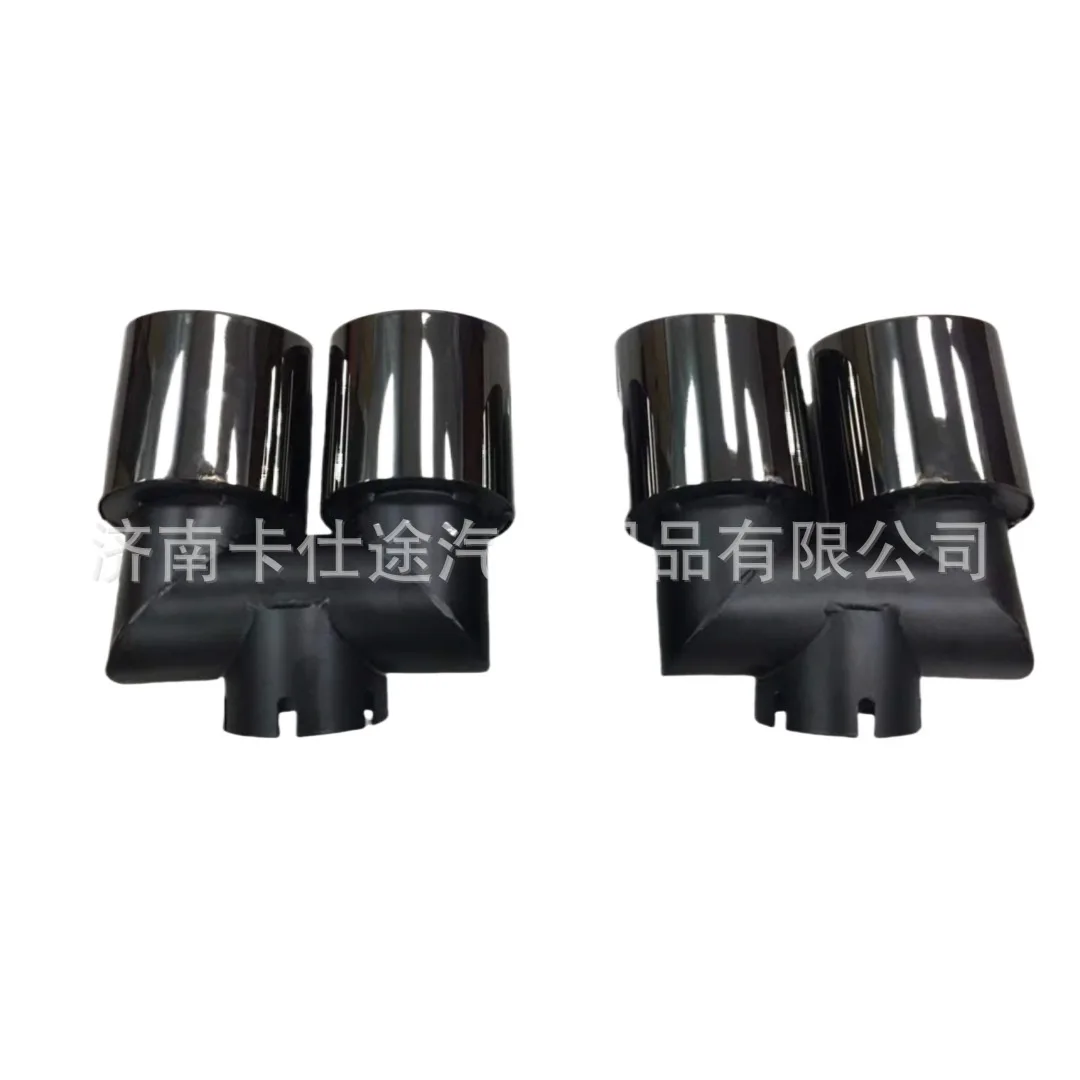 Quad Square Exhaust Muffler Tips Stainless Steel Tailpipe Trim for Land Rover Defender 90 110 L663