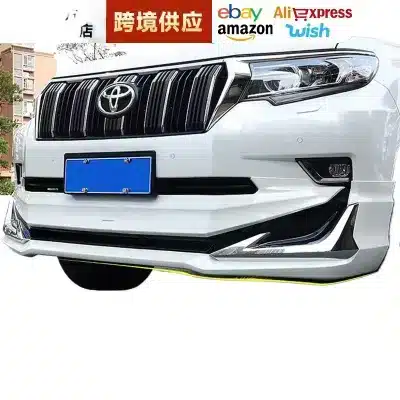 Front and Rear Bumper Body Kit Spoiler Lip Set for Prado 2018-2021 Exterior Upgrade Front and Rear Bumper Body Kit Spoiler Lip Set for Prado 2018-2021 Exterior Upgrade
