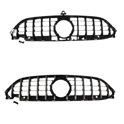 CLE Front Grille for Mercedes-Benz W236 2024 AMG Style Gloss Black Mesh Grill Replacement CLE Front Grille for Mercedes-Benz W236 2024 AMG Style Gloss Black Mesh Grill Replacement