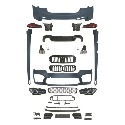 Front Bumper Body Kit with Grille Upgrade for BMW 5 Series G30 G38 2018-2020 Front Bumper Body Kit with Grille Upgrade for BMW 5 Series G30 G38 2018-2020